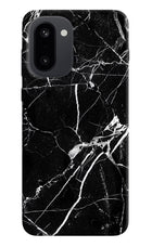 Black Marble Pattern OnePlus 15R Hard Case Back Cover by Casekaro