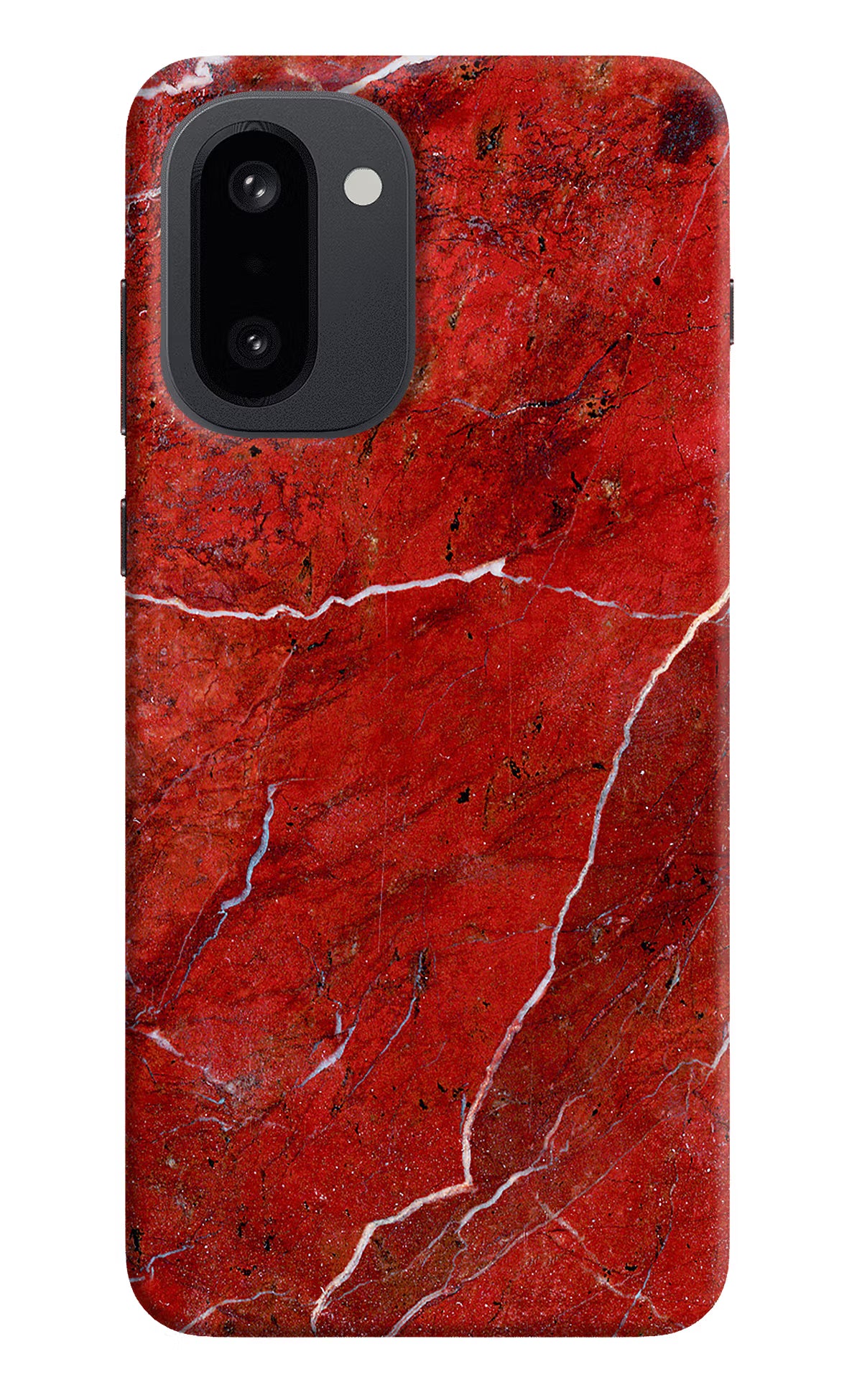 Red Marble Design OnePlus 15R Hard Case Back Cover by Casekaro