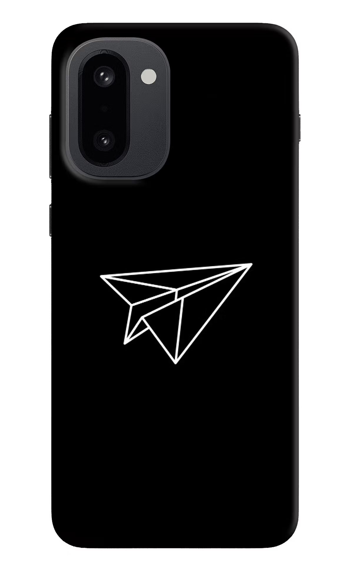 Paper Plane White OnePlus 15R Hard Case Back Cover by Casekaro