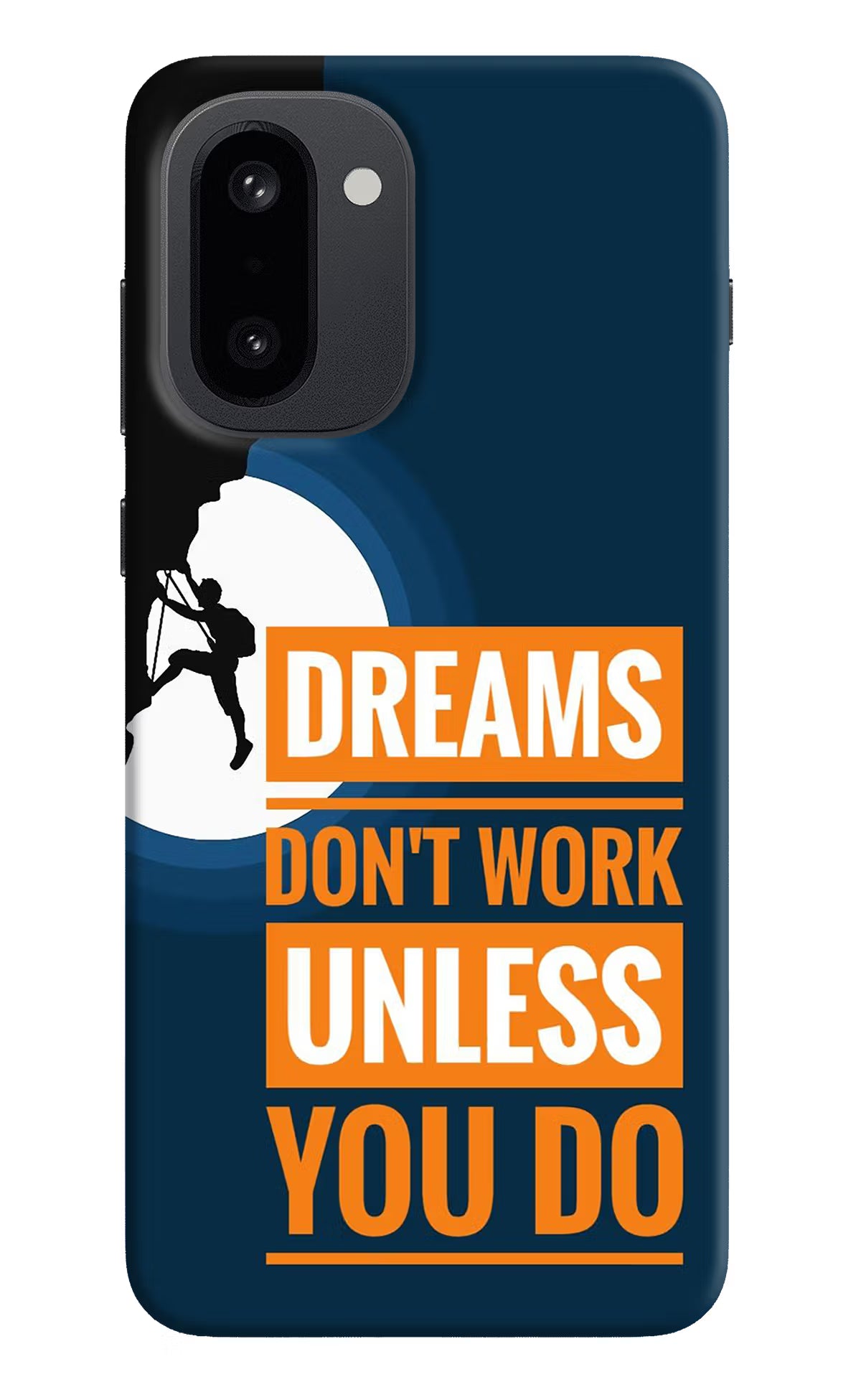 Dreams Don’T Work Unless You Do OnePlus 15R Hard Case Back Cover by Casekaro