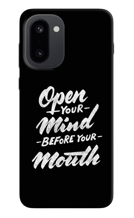 Open Your Mind Before Your Mouth OnePlus 15R Hard Case Back Cover by Casekaro