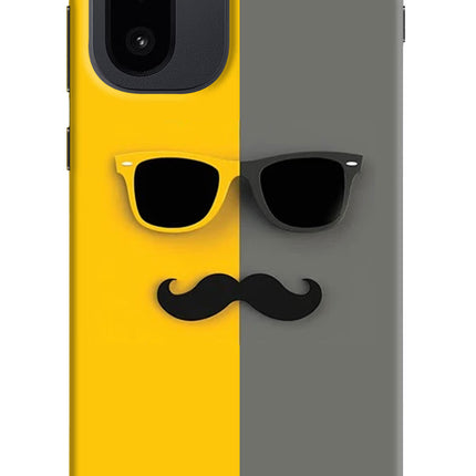 Sunglasses with Mustache OnePlus 15R Hard Case Back Cover by Casekaro