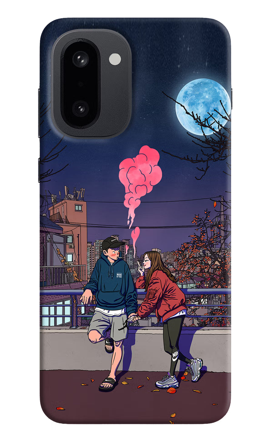 Chilling Couple OnePlus 15R Back Cover, Hard case