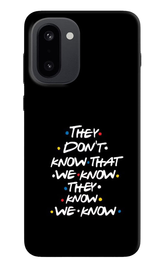 FRIENDS Dialogue OnePlus 15R Hard Case Back Cover by Casekaro