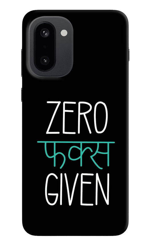 Zero Fucks Given OnePlus 15R Hard Case Back Cover by Casekaro