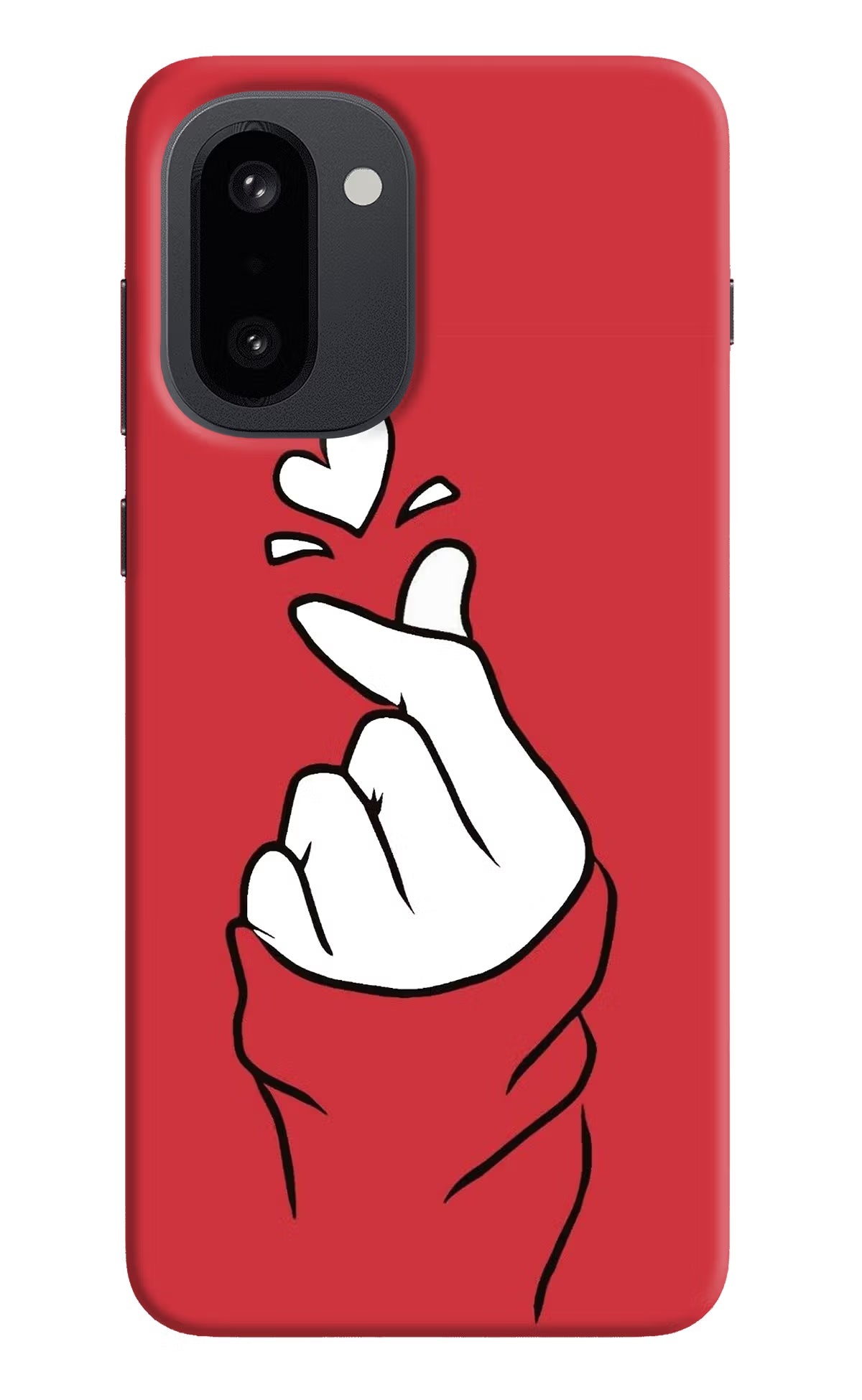 Korean Love Sign OnePlus 15R Hard Case Back Cover by Casekaro