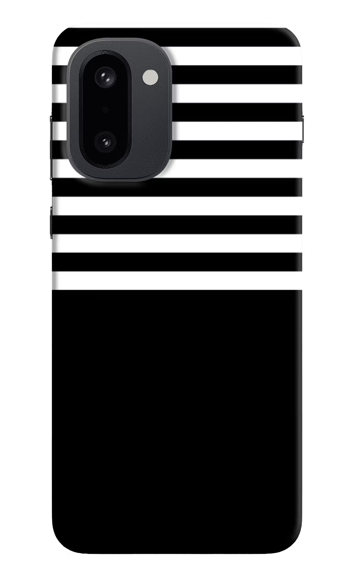 Black and White Print OnePlus 15R Hard Case Back Cover by Casekaro