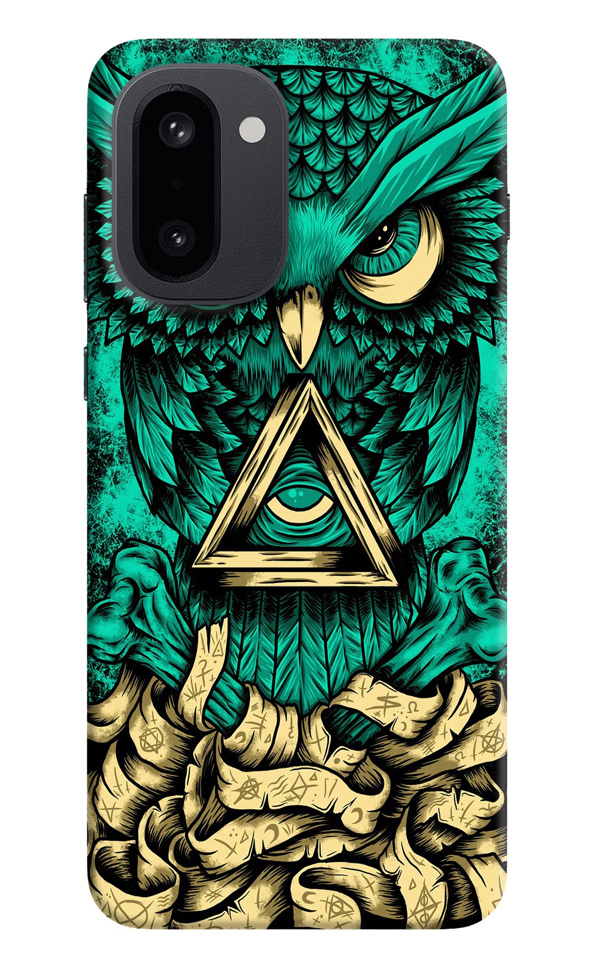 Green Owl OnePlus 15R Hard Case Back Cover by Casekaro