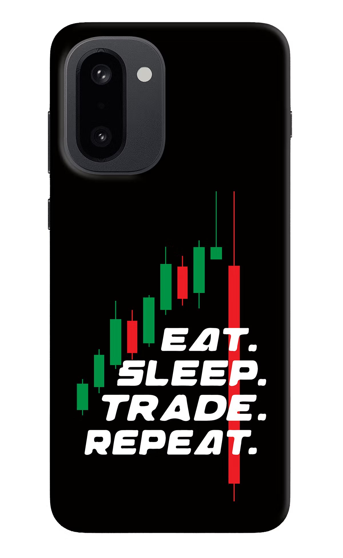 Eat Sleep Trade Repeat OnePlus 15R Hard Case Back Cover by Casekaro