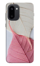 White Pink Leaf OnePlus 15R Hard Case Back Cover by Casekaro