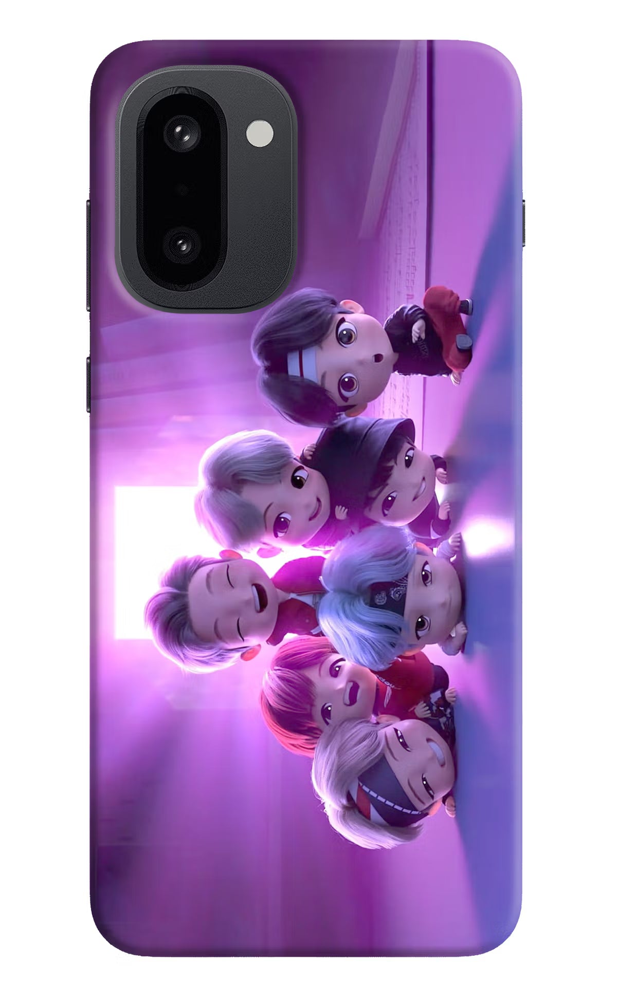 BTS Chibi OnePlus 15R Hard Case Back Cover by Casekaro