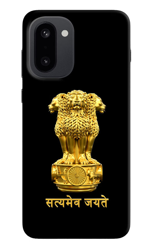 Satyamev Jayate Golden OnePlus 15R Hard Case Back Cover by Casekaro
