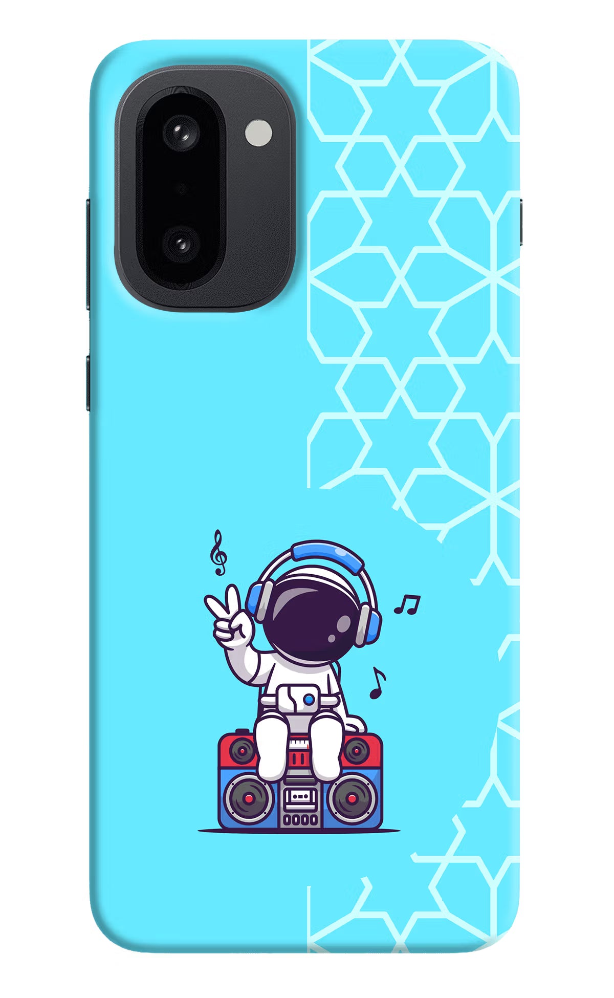 Cute Astronaut Chilling OnePlus 15R Hard Case Back Cover by Casekaro