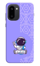 Cute Astronaut Chilling OnePlus 15R Hard Case Back Cover by Casekaro