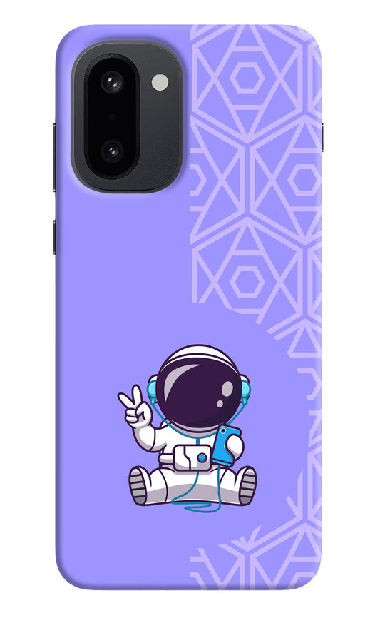 Cute Astronaut Chilling OnePlus 15R Hard Case Back Cover by Casekaro