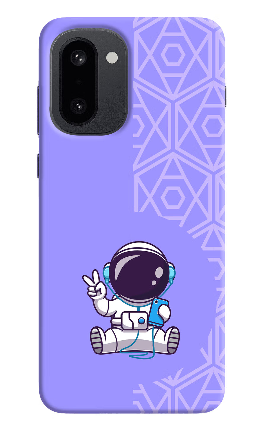 Cute Astronaut Chilling OnePlus 15R Back Cover, Hard case