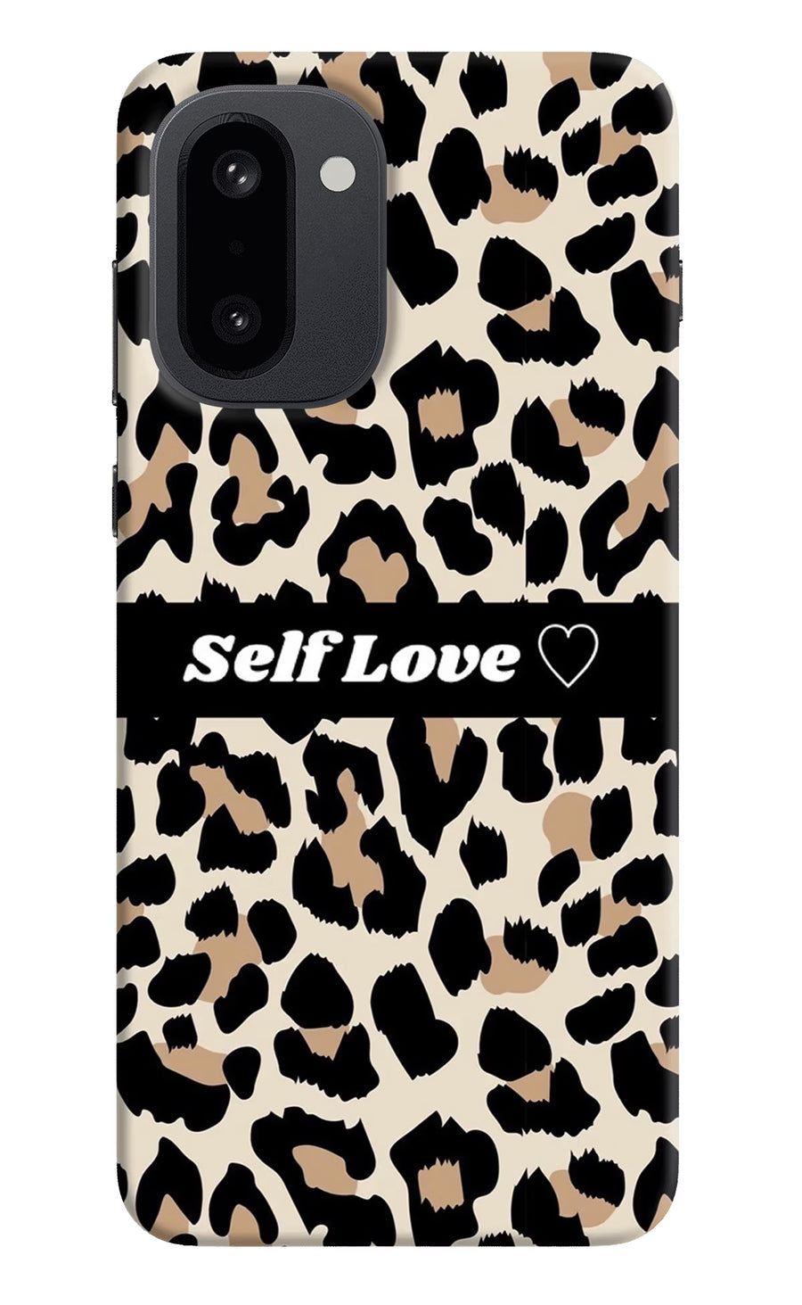 Leopard Print Self Love OnePlus 15R Back Cover, Hard case