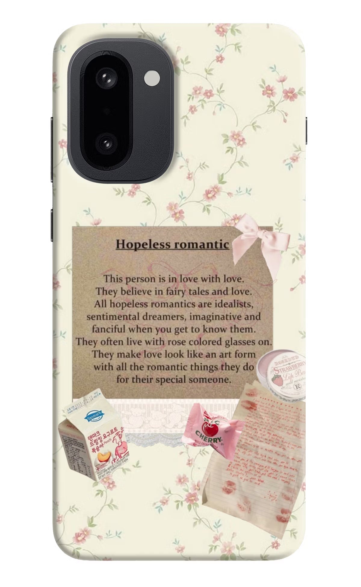 Hopeless Romantic OnePlus 15R Hard Case Back Cover by Casekaro
