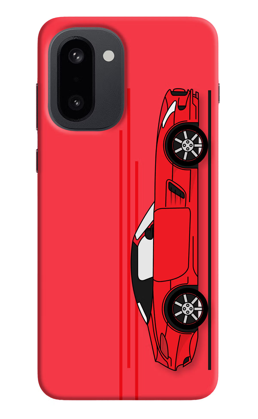 Red Velocity OnePlus 15R Back Cover, Hard case