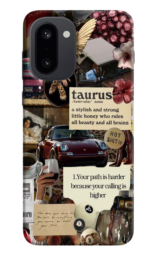 Taurus Zodiac OnePlus 15R Hard Case Back Cover by Casekaro