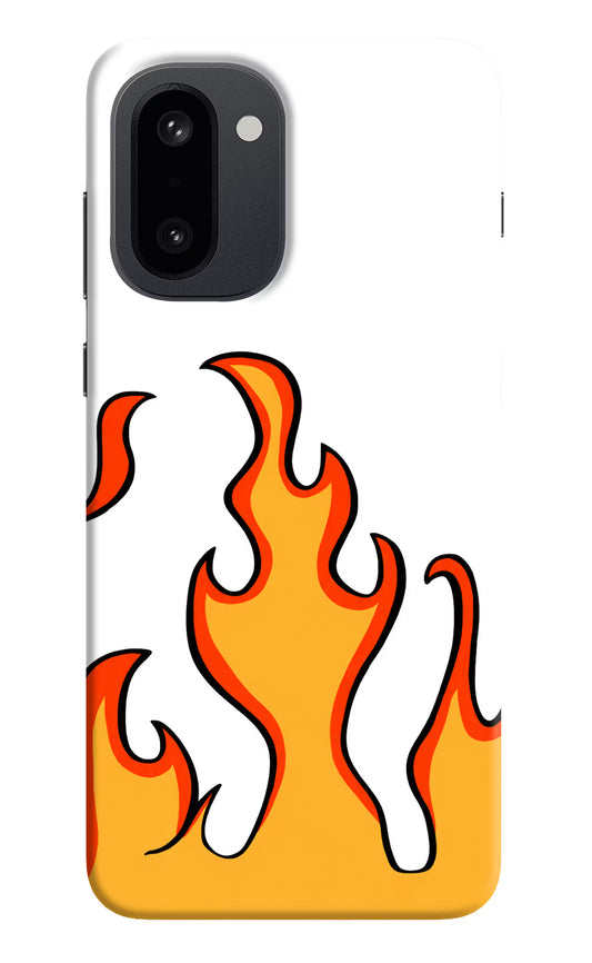 Fired Up – White OnePlus 15R Hard Case Back Cover by Casekaro