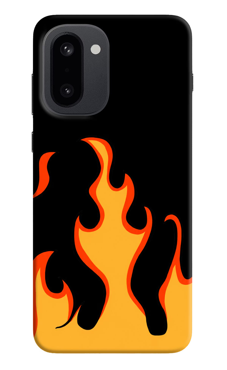 Fired Up – Black OnePlus 15R Back Cover, Hard case