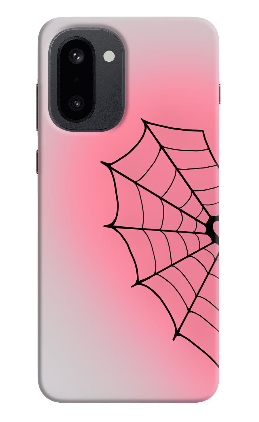 Pink Web OnePlus 15R Back Cover, Hard case