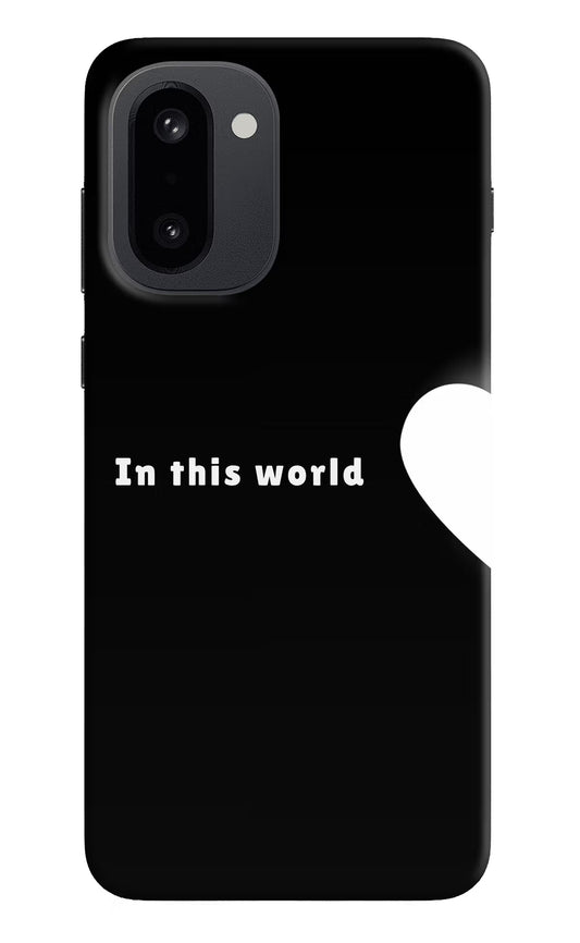 This World OnePlus 15R Hard Case Back Cover by Casekaro