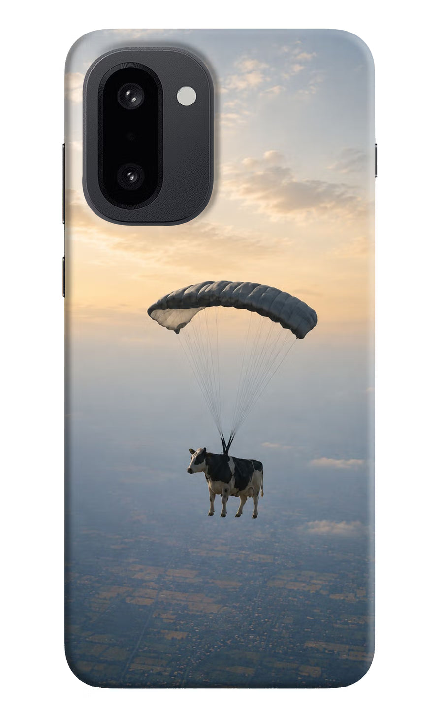 Skydiving Cow OnePlus 15R Back Cover, Hard case