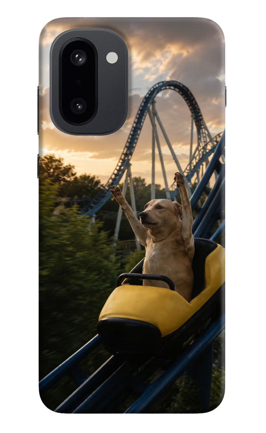 Rollercoaster Dog OnePlus 15R Back Cover, Hard case