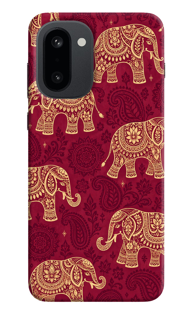 Maroon Elephant OnePlus 15R Back Cover