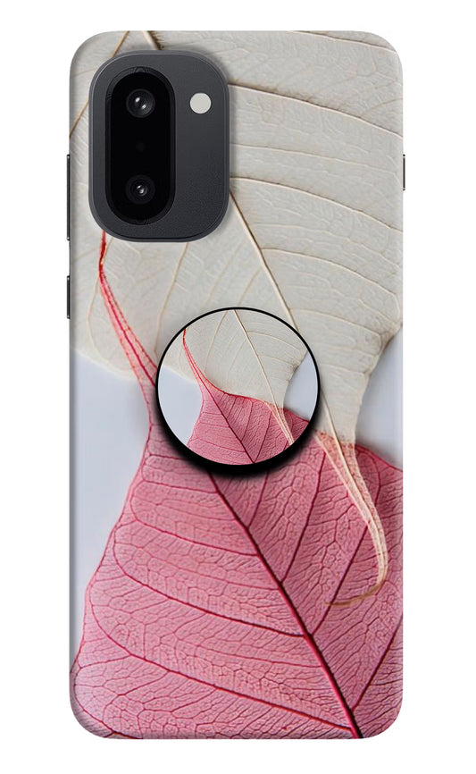 White Pink Leaf OnePlus 15R Pop Case by Casekaro