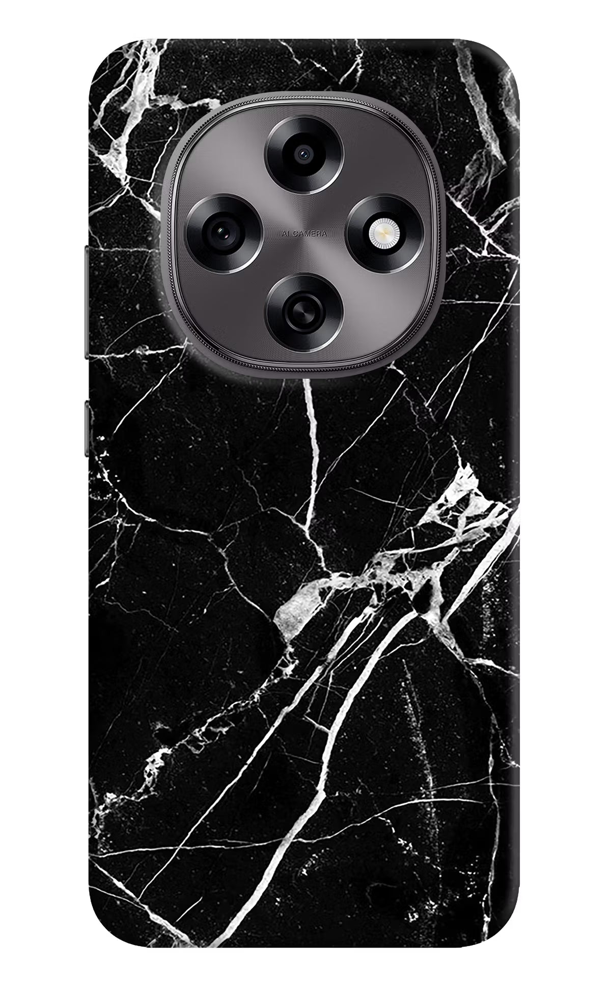 Black Marble Pattern Oppo F31 Pro 5G Hard Case Back Cover by Casekaro