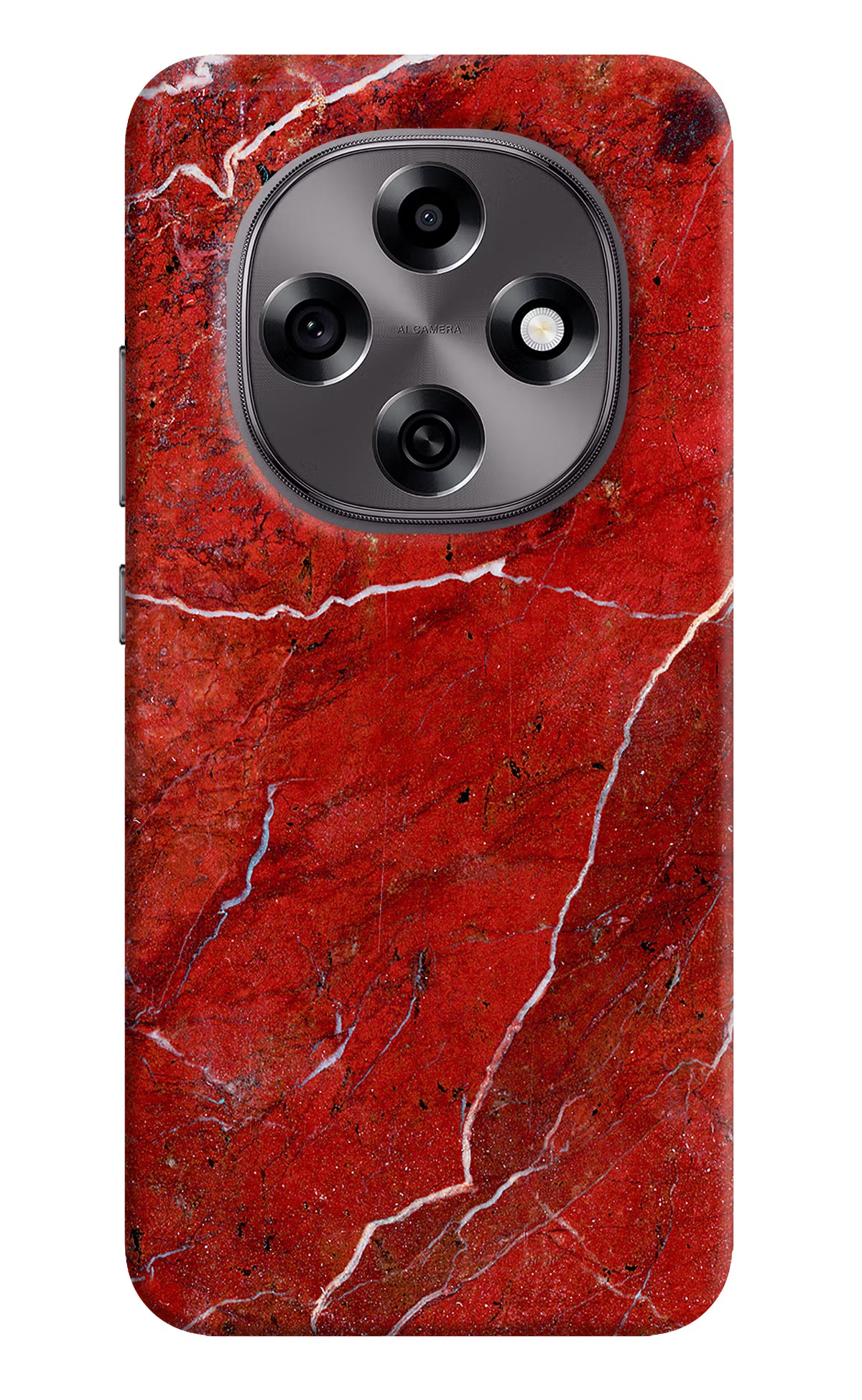 Red Marble Design Oppo F31 Pro 5G Hard Case Back Cover by Casekaro