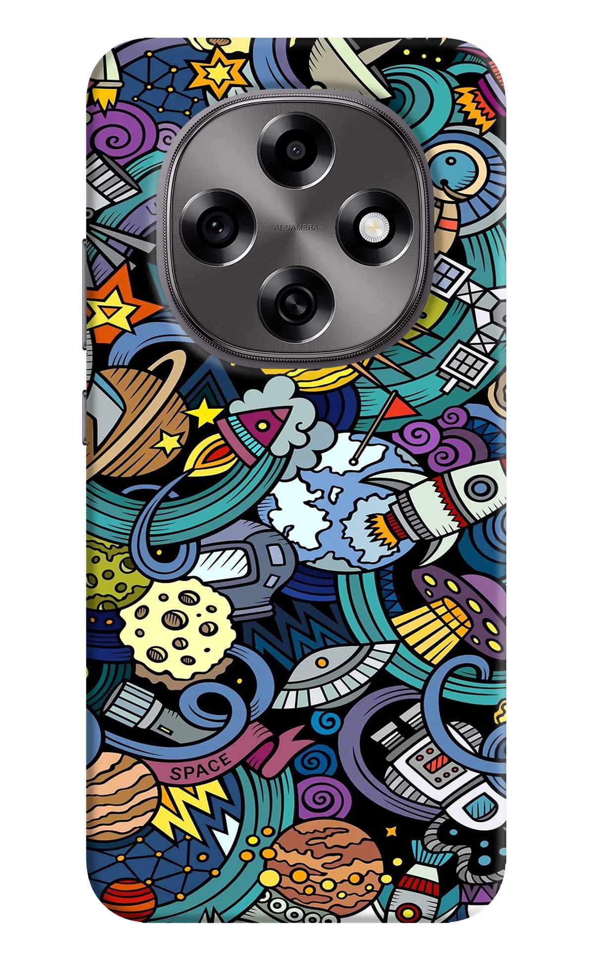 Space Abstract Oppo F31 Pro 5G Hard Case Back Cover by Casekaro