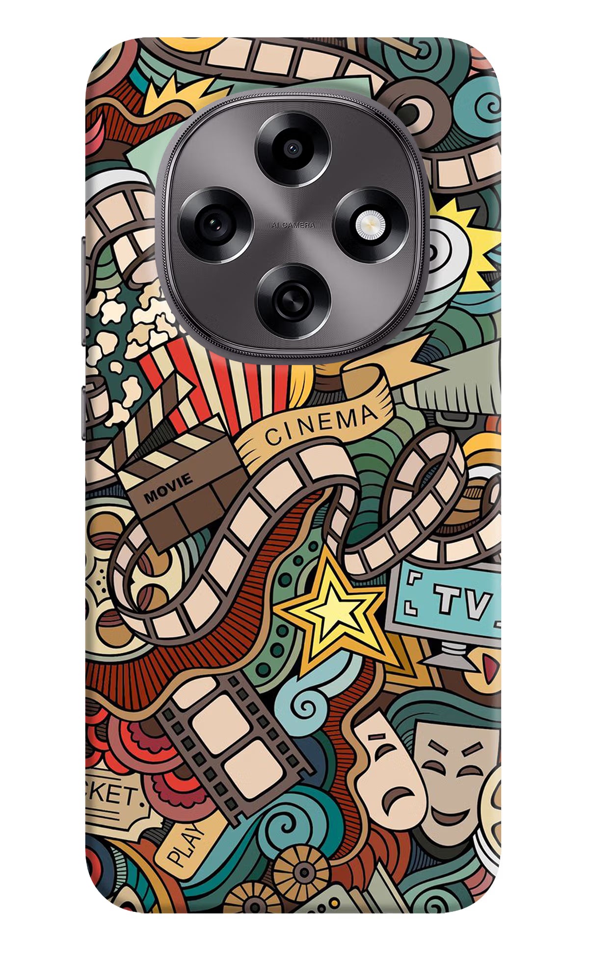 Cinema Abstract Oppo F31 Pro 5G Hard Case Back Cover by Casekaro
