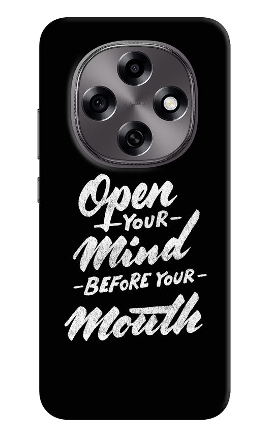 Open Your Mind Before Your Mouth Oppo F31 Pro 5G Hard Case Back Cover by Casekaro