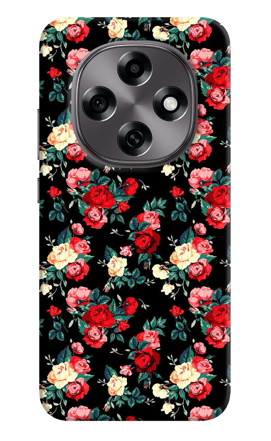 Rose Pattern Oppo F31 Pro 5G Back Cover, Hard case