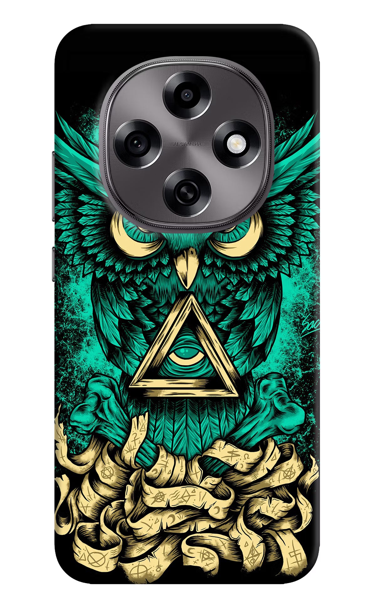 Green Owl Oppo F31 Pro 5G Hard Case Back Cover by Casekaro