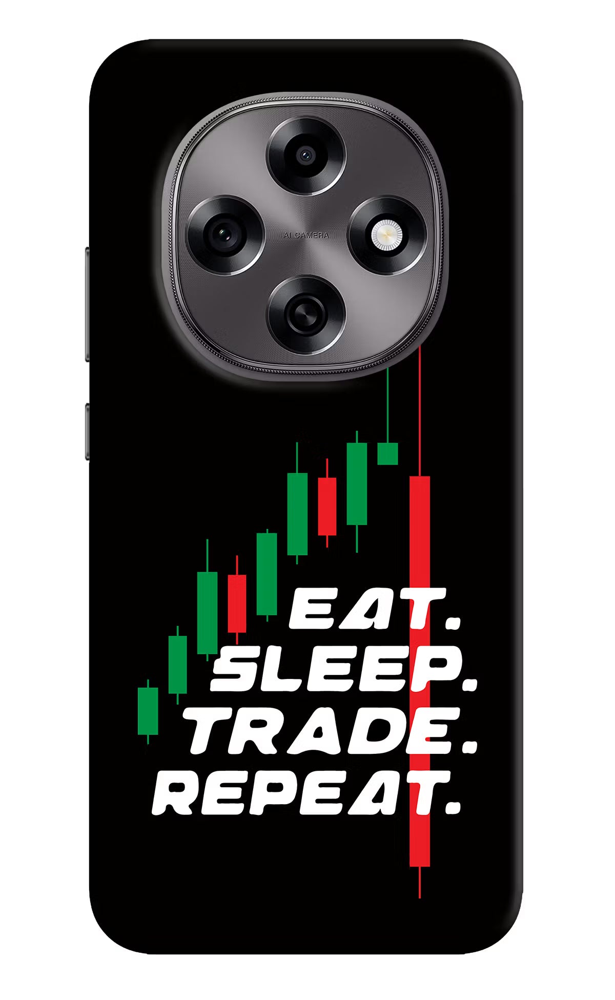 Eat Sleep Trade Repeat Oppo F31 Pro 5G Hard Case Back Cover by Casekaro
