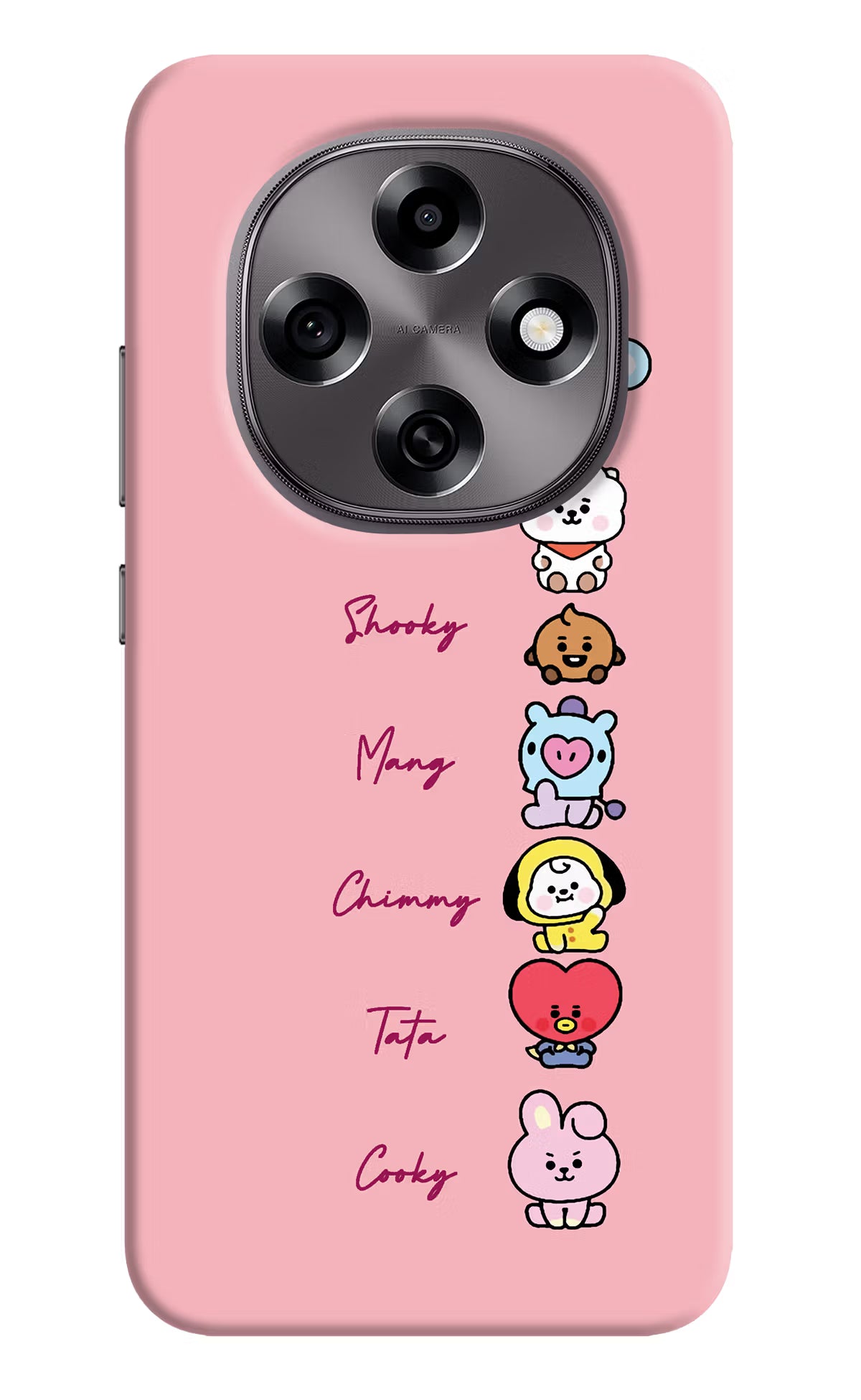 BTS names Oppo F31 Pro 5G Hard Case Back Cover by Casekaro