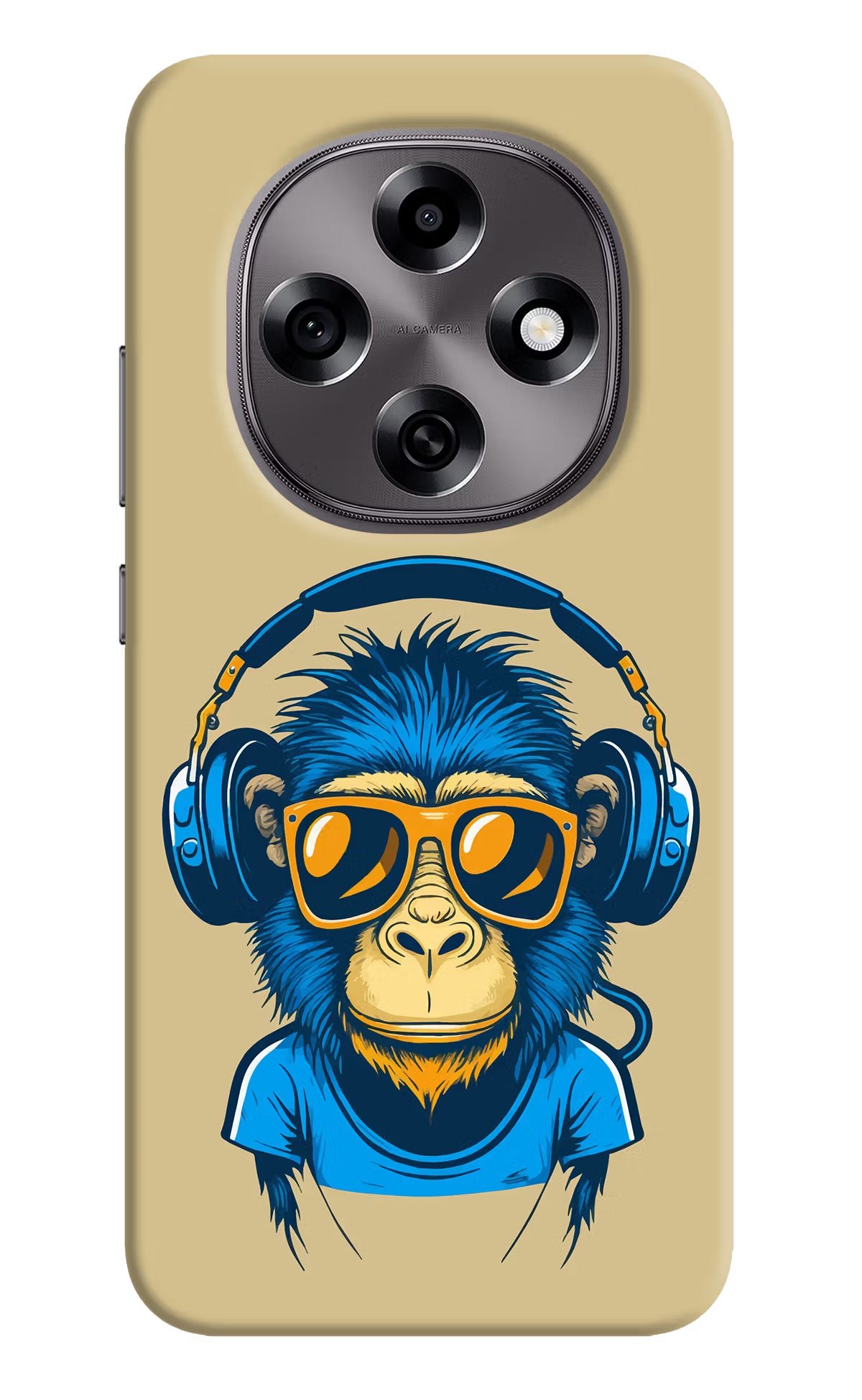 Monkey Headphone Oppo F31 Pro 5G Hard Case Back Cover by Casekaro