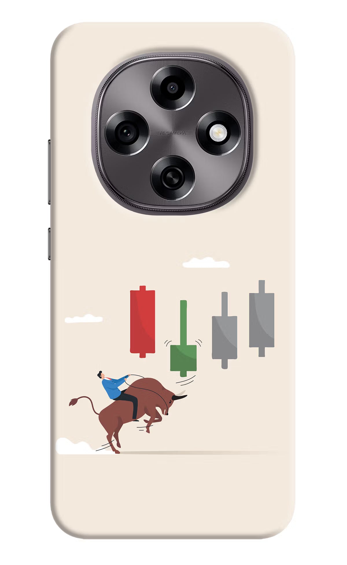 Bull Trading Momentum Oppo F31 Pro 5G Hard Case Back Cover by Casekaro
