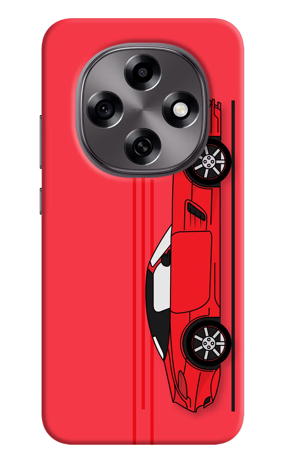Red Velocity Oppo F31 Pro 5G Hard Case Back Cover by Casekaro
