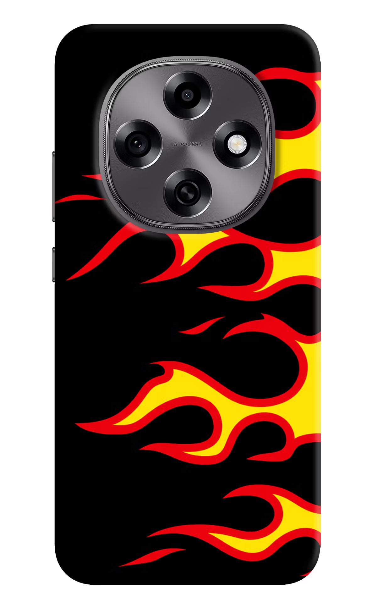 Side Sweep Flames Oppo F31 Pro 5G Hard Case Back Cover by Casekaro