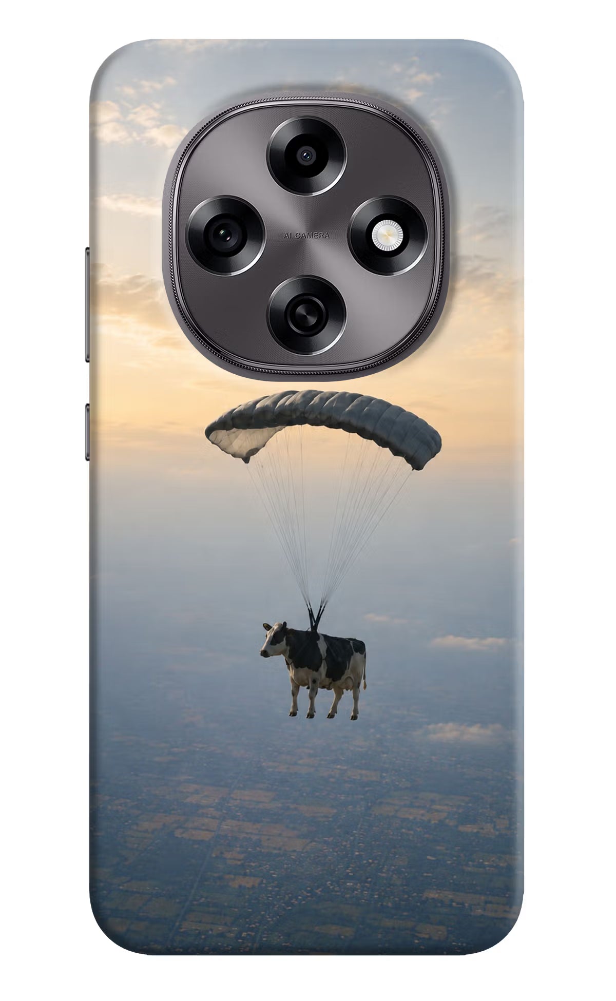 Skydiving Cow Oppo F31 Pro 5G Hard Case Back Cover by Casekaro