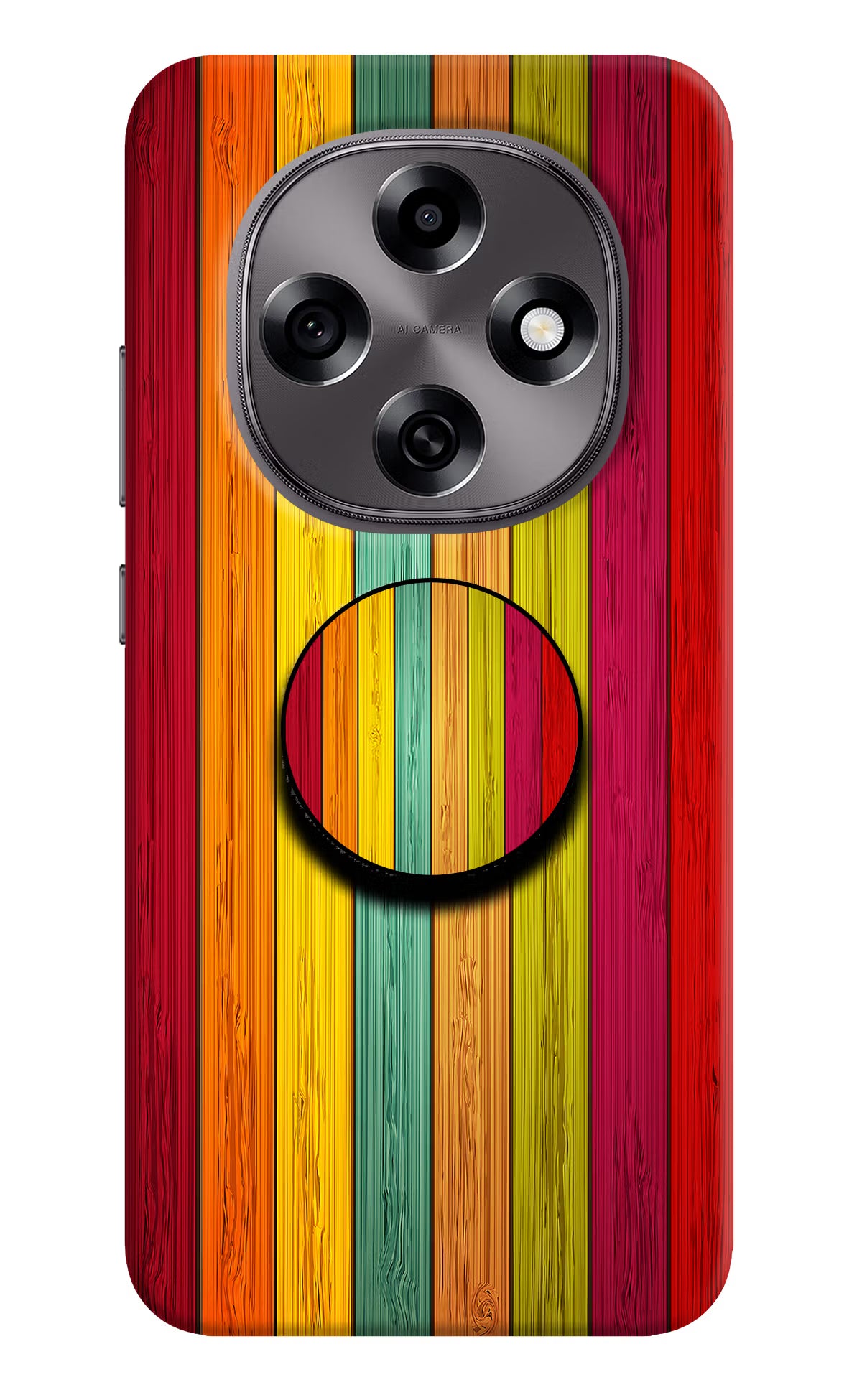 Multicolor Wooden Oppo F31 Pro 5G Pop Case by Casekaro