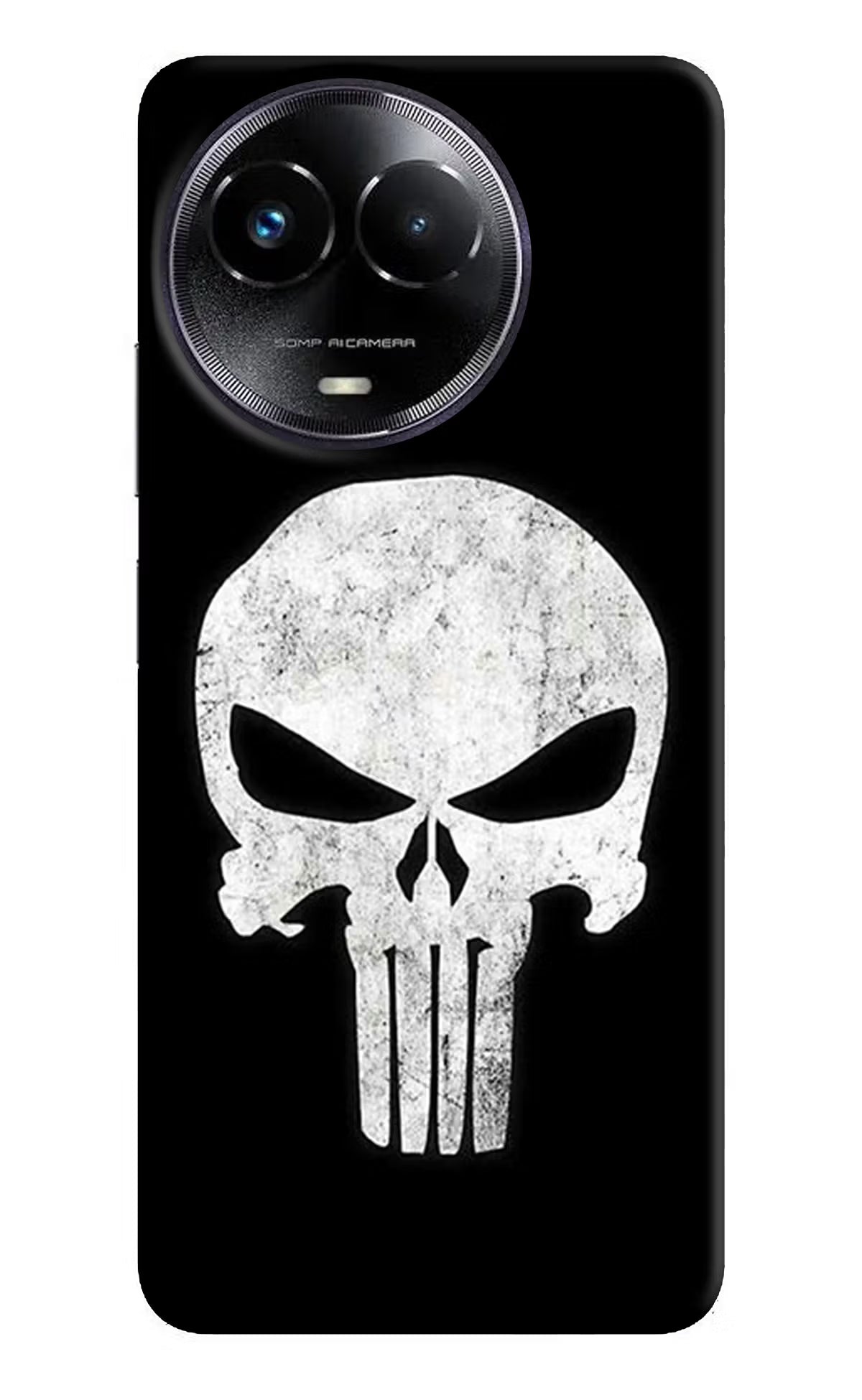 Punisher Skull Realme Narzo 60x Hard Case Back Cover by Casekaro