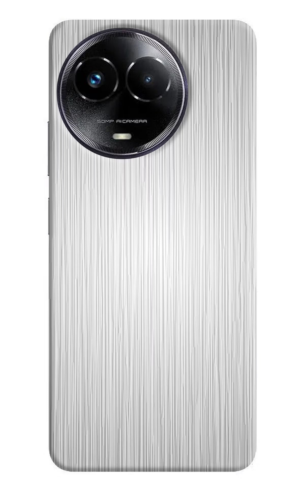 Wooden Grey Texture Realme Narzo 60x Hard Case Back Cover by Casekaro