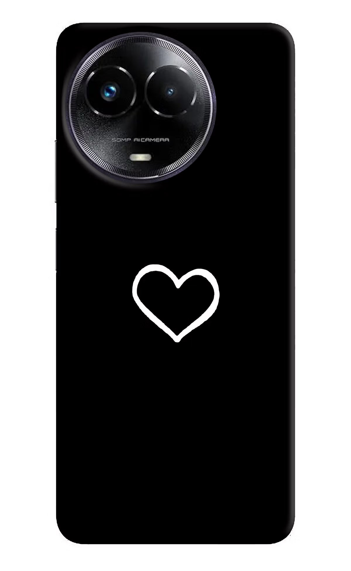 Heart Realme Narzo 60x Hard Case Back Cover by Casekaro